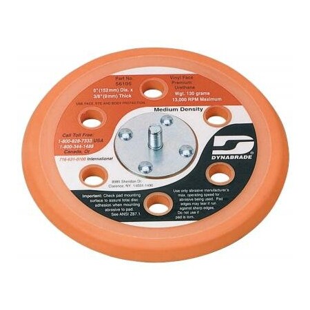Dynabrade PAD VAC VINYL FACE 6